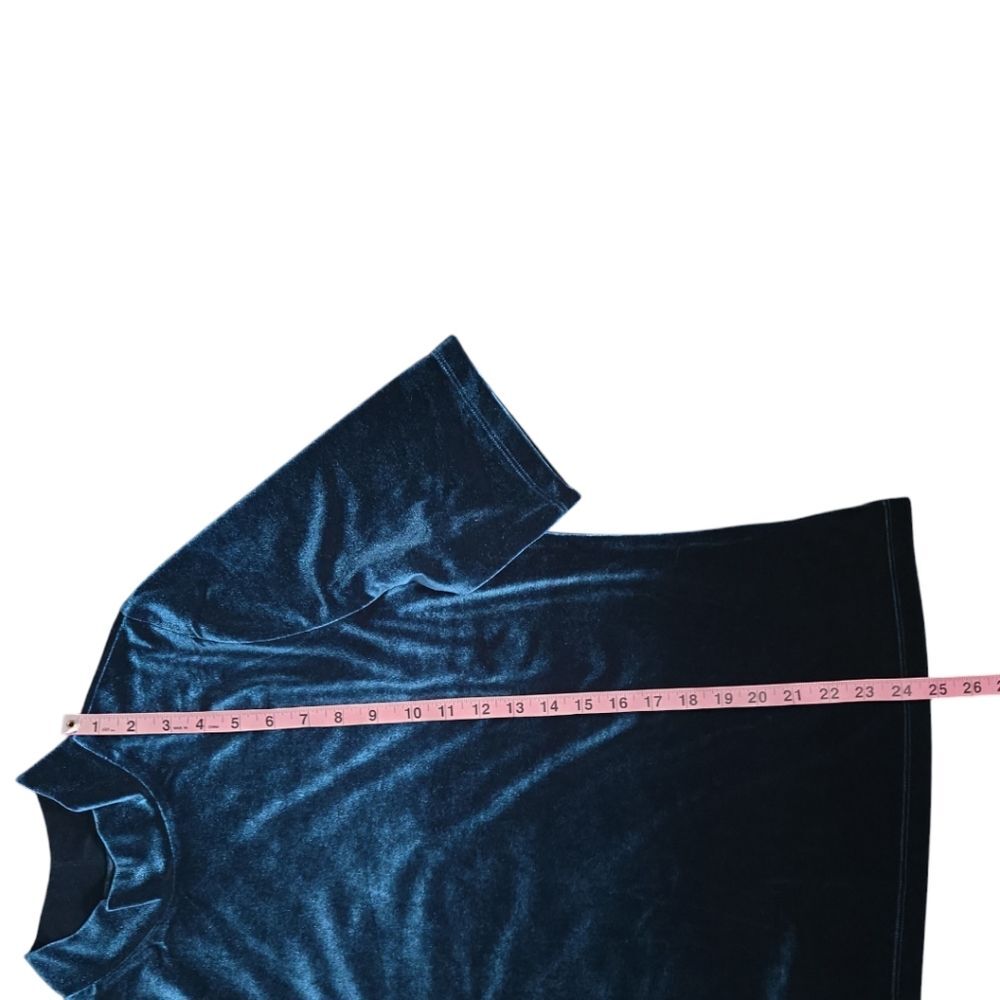 BANANA REPUBLIC Teal Velvet Top - Picture 6 of 7